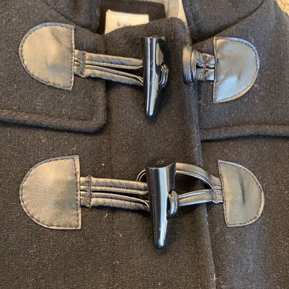 Baby Gap Black Flannel/Wool Duffle Jacket - NWOT - Picture 3 of 9